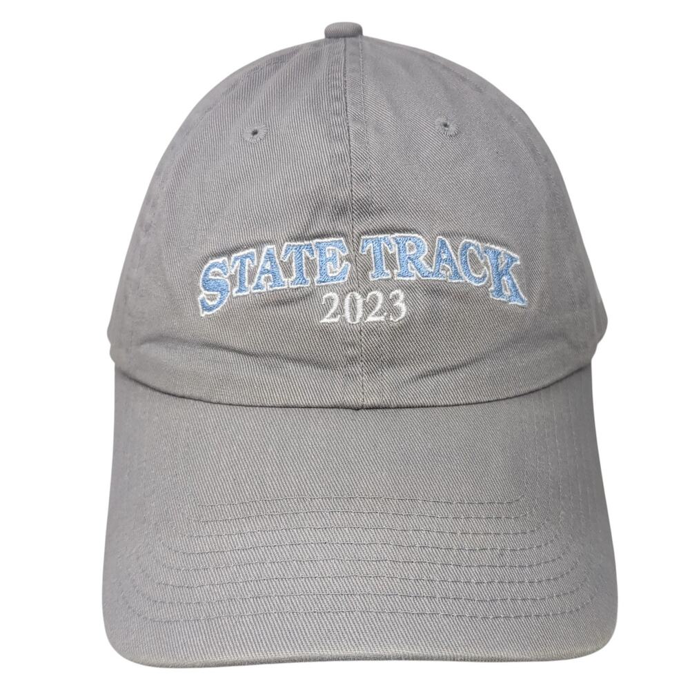 State Track 2023 Slideback Hat Gray One Size Embroidered Fahrenheit